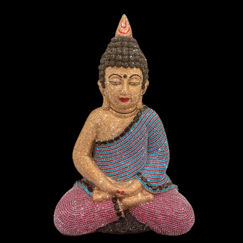 Buddha Sculpture Featuring 20,000 Premium Crystals