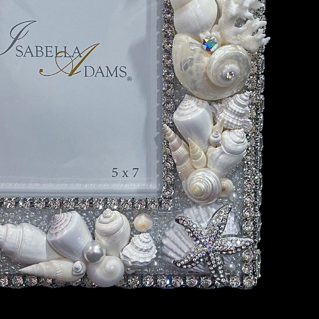 Sea Life Crystallized 5 x 7 Picture Frame Featuring Premium Crystal