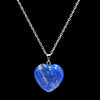 Lapis Crystal Heart Necklace