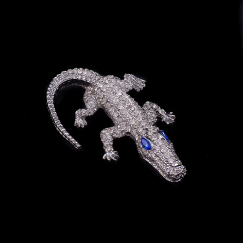 Kid Gator Paperweight Collectible Featuring Premium® Crystals | Sapphire Eyes