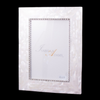 4 x 6 Classic Mother of Pearl Picture Frame Featuring Premium Crystal
