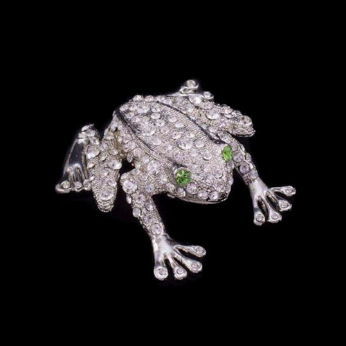 Rivet the Frog Paperweight Collectible Featuring Premium Crystals | Green  Eyes