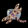 Amethyst Mixed Bug Napkin Rings Featuring Premium Crystal | Set of 4