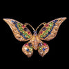 Butterfly Floral Ornament Featuring Premium Crystals