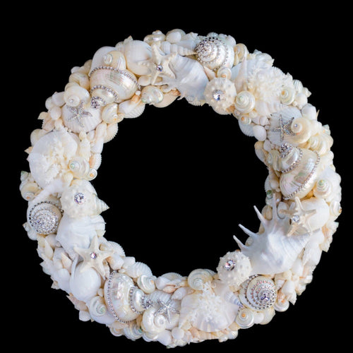 Large Sea Life Wreath Featuring Premium Crystal