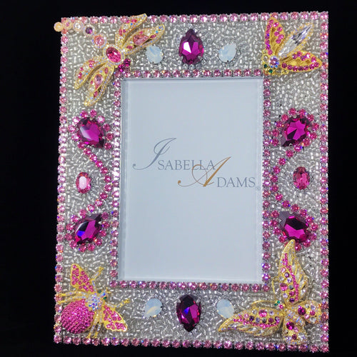 5 x 7 Rose Bug Picture Frame Featuring Swarovski © Crystals