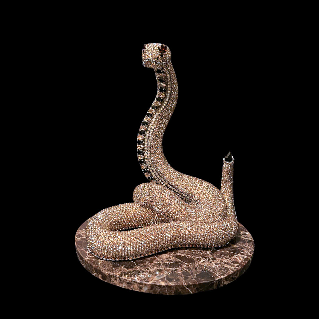 Eyelash Viper Snake Sculpture