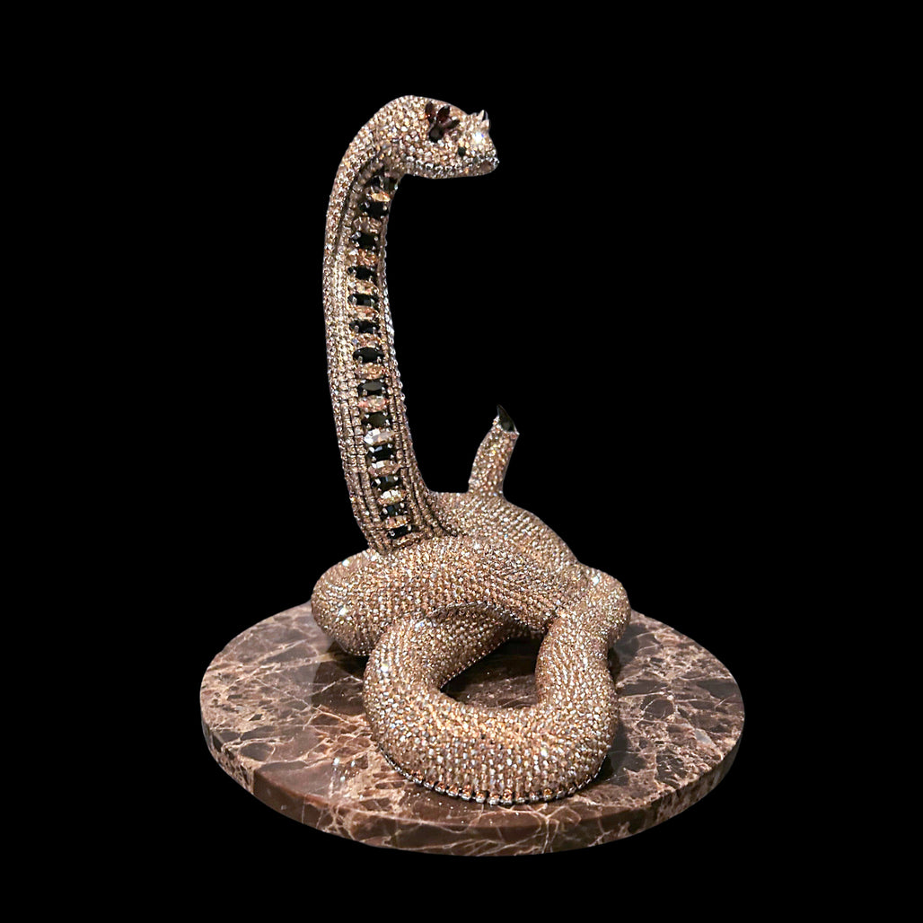Eyelash Viper Snake Sculpture