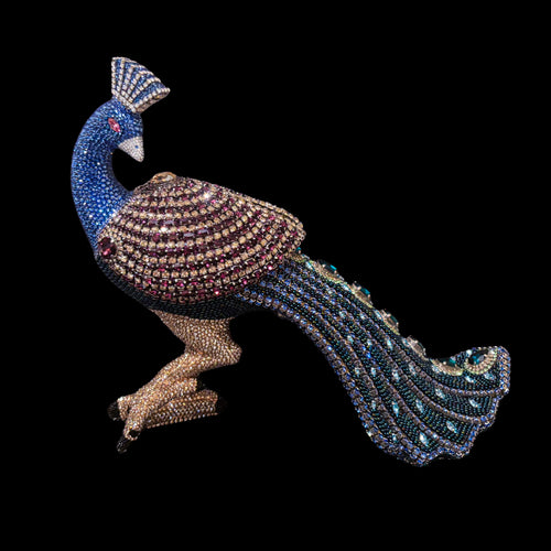 Majestic Peacock Sculpture