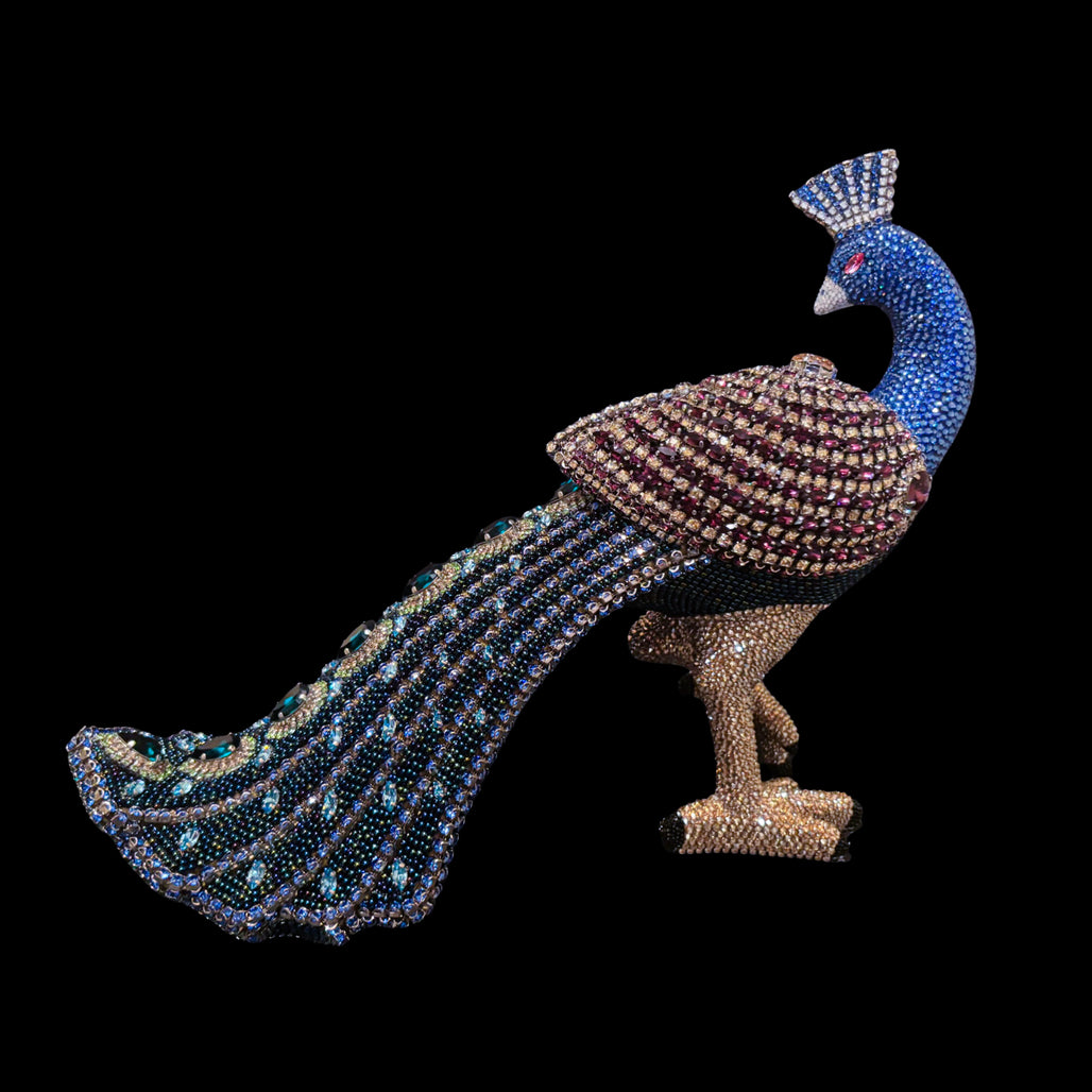 Majestic Peacock Sculpture