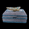 Aqua Garden Butterfly Keepsake Box Featuring Premium Crystal