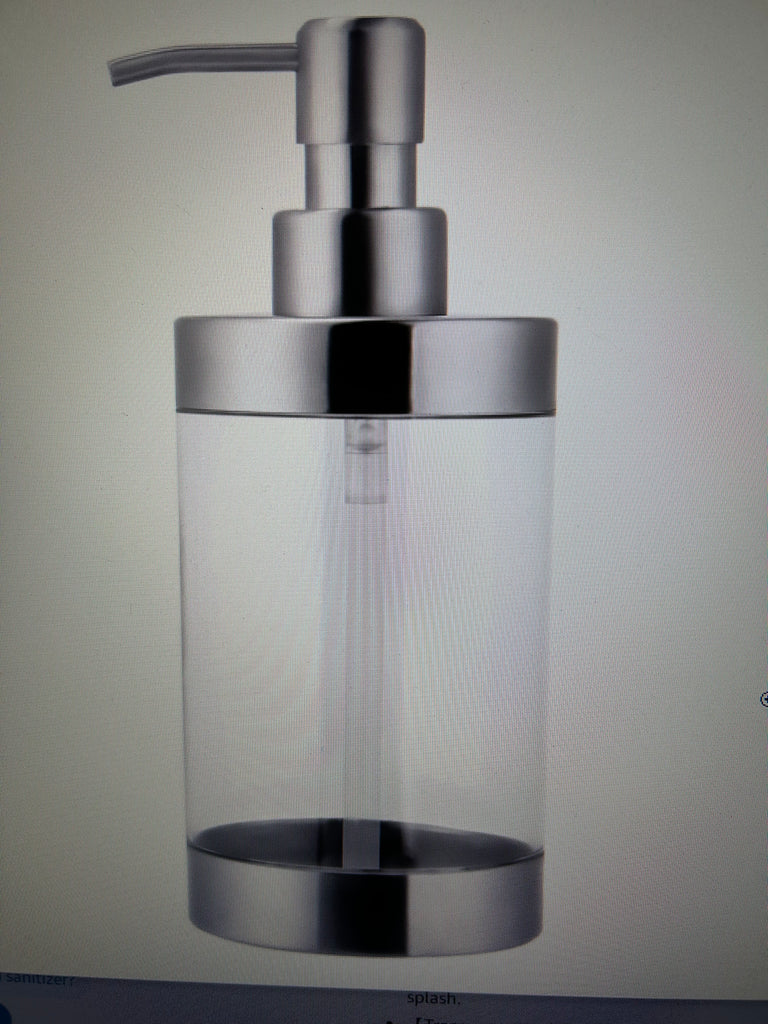 Round Soap Pump Featuring Swarovski Crystal