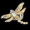 Dragonfly Napkin Ring Featuring Premium Crystal & Silver Rings | Set of 4