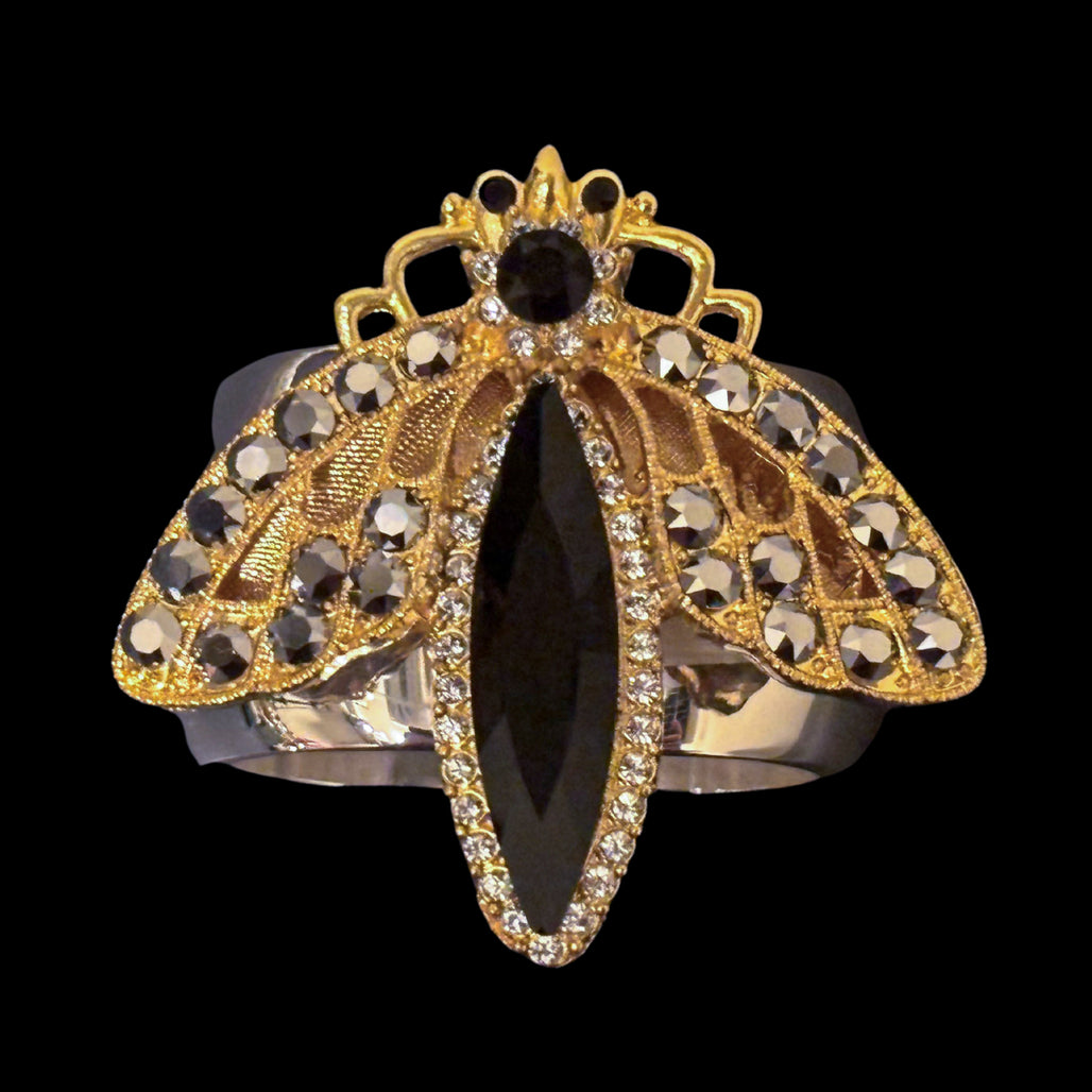 Crystallized Firefly Brooch Pin Featuring Premium Crystals