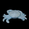 Charlie Jr. , Crab Sculpture Featuring Premium Aquamarine Crystal