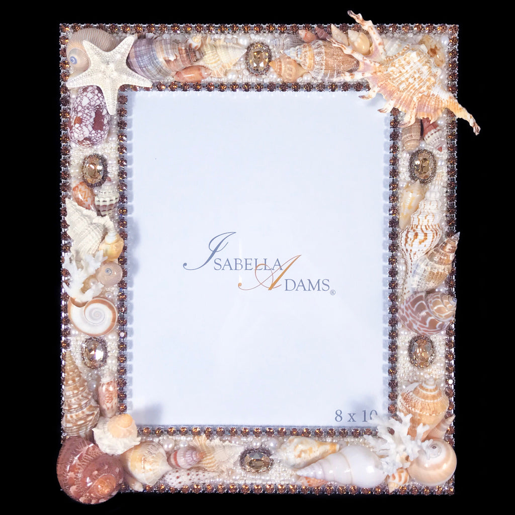 Topaz Sea Life 8 x 10 Picture Frame Featuring Premium Crystal