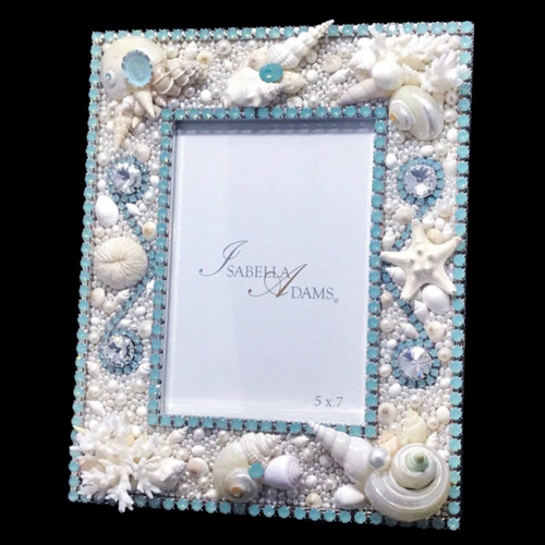 Classic Pacific Opal Sea Life 5 x 7 Picture Frame Featuring Premium Crystals