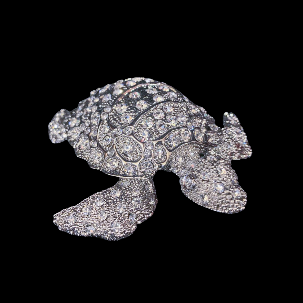 Seymore the Sea Turtle Paperweight Collectible Featuring Premium Crystals | Clear Eyes