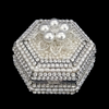 Pearl Hexagon Box Featuring Premium Crystals