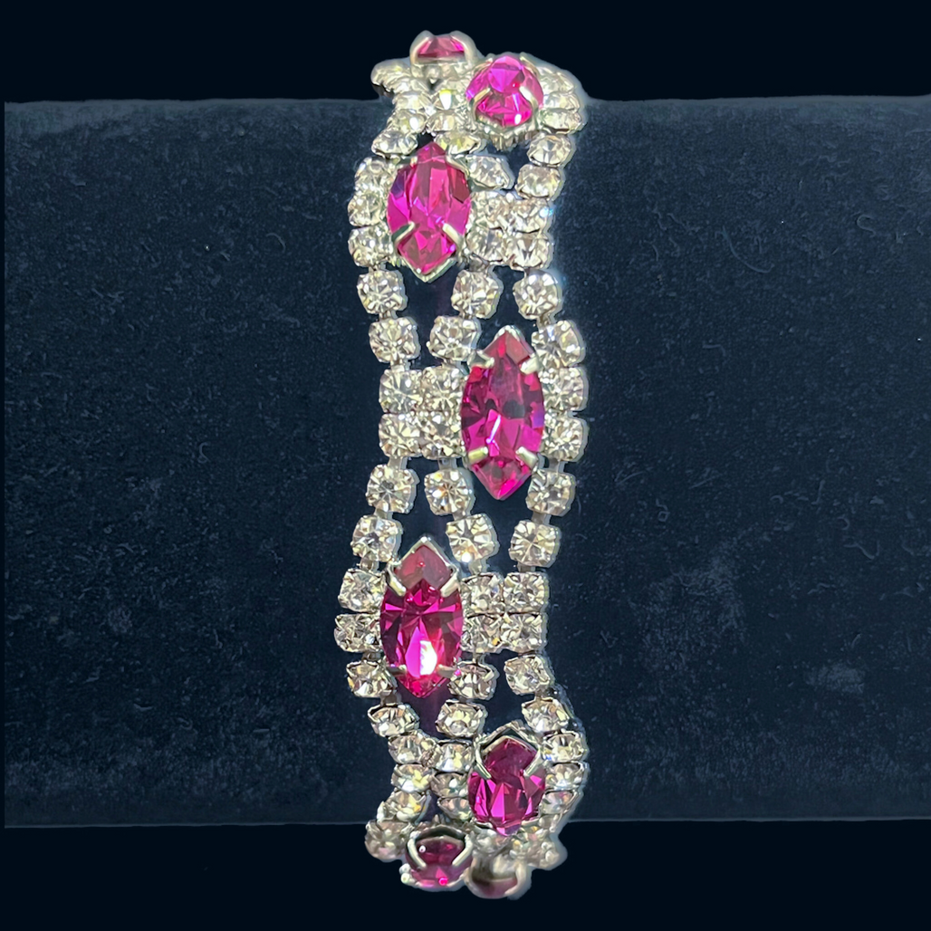 Rose Pink Premium Crystallized Bracelet