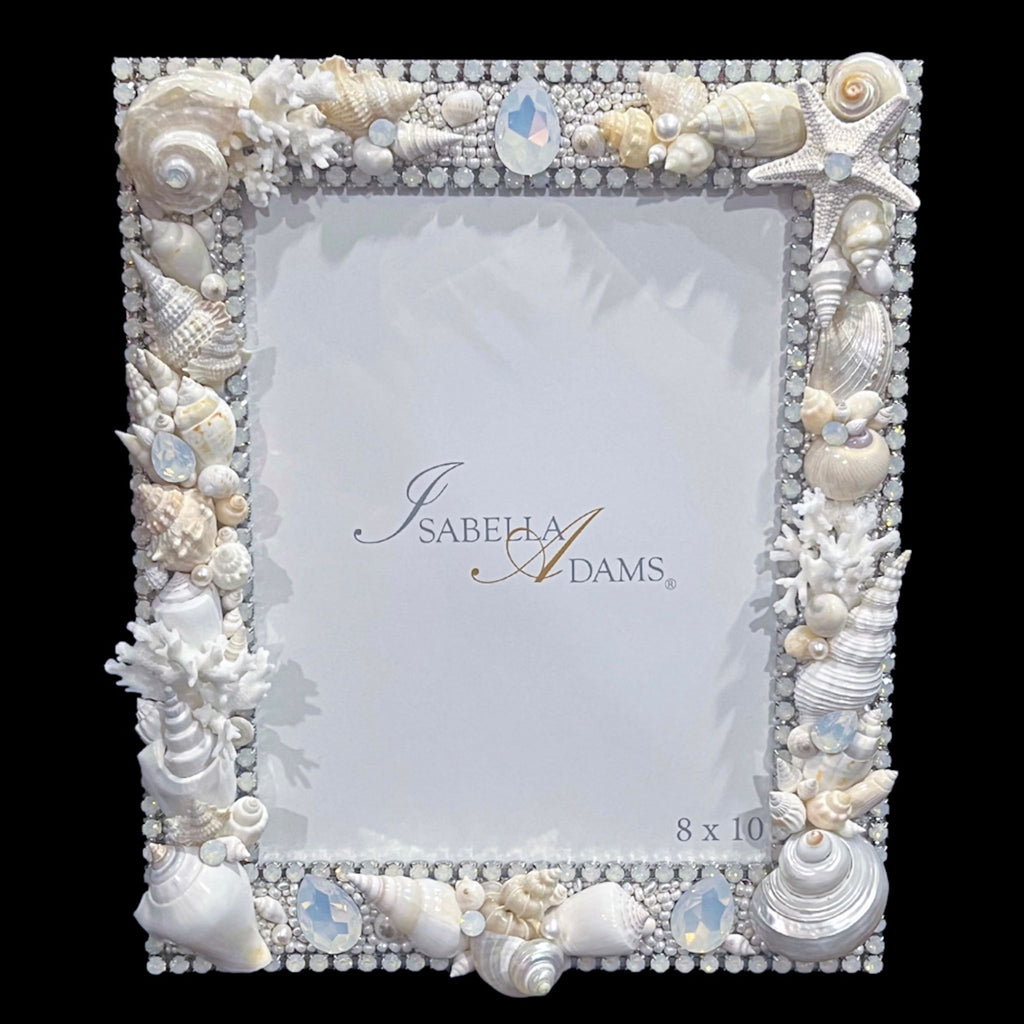 Opal Sea Life 8 x 10 Picture Frame Featuring Premium Crystal