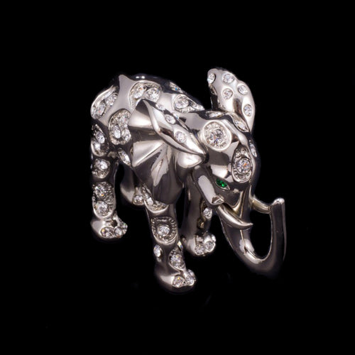 Bubbles the Elephant Paperweight Collectible Featuring Premium Crystals