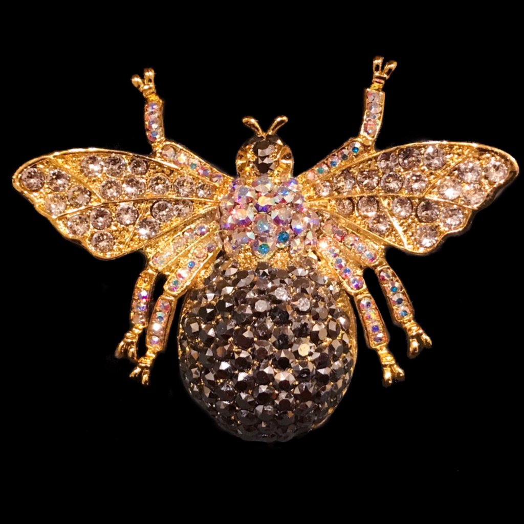 Bee Brooch Pin Featuring Premium Crystal