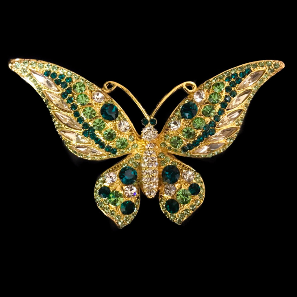 Butterfly Brooch Pin Featuring Premium Crystal
