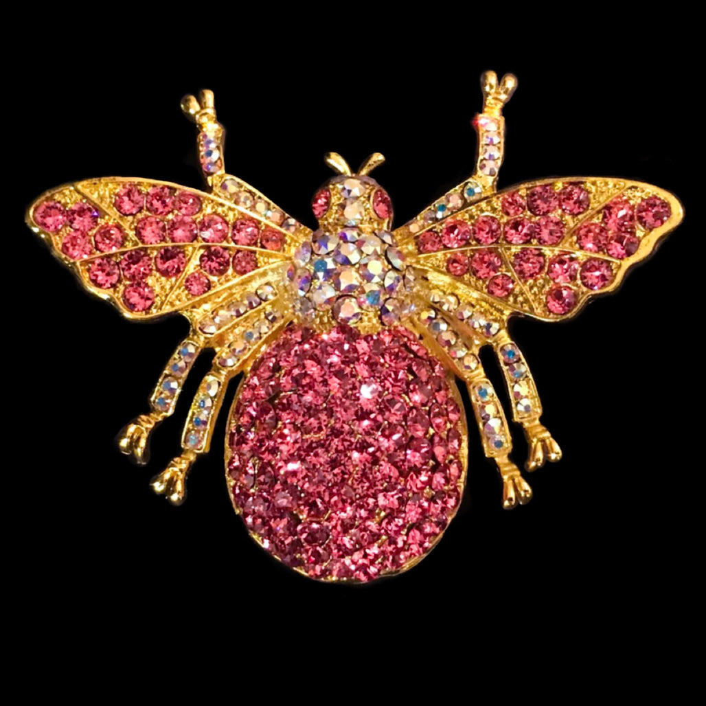 Bee Brooch Pin Featuring Premium Crystal
