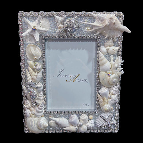 Sea Life Crystallized 5 x 7 Picture Frame Featuring Premium Crystal