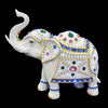 Raffle Ticket For Parade Elephant Sculpture Featuring Multicolor Premium Crystals & Gold Trim