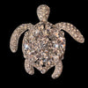 Small Clear Crystal Sea Turtle Paperweight