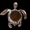 Small Topaz Premium Crystal Sea Turtle Paperweight