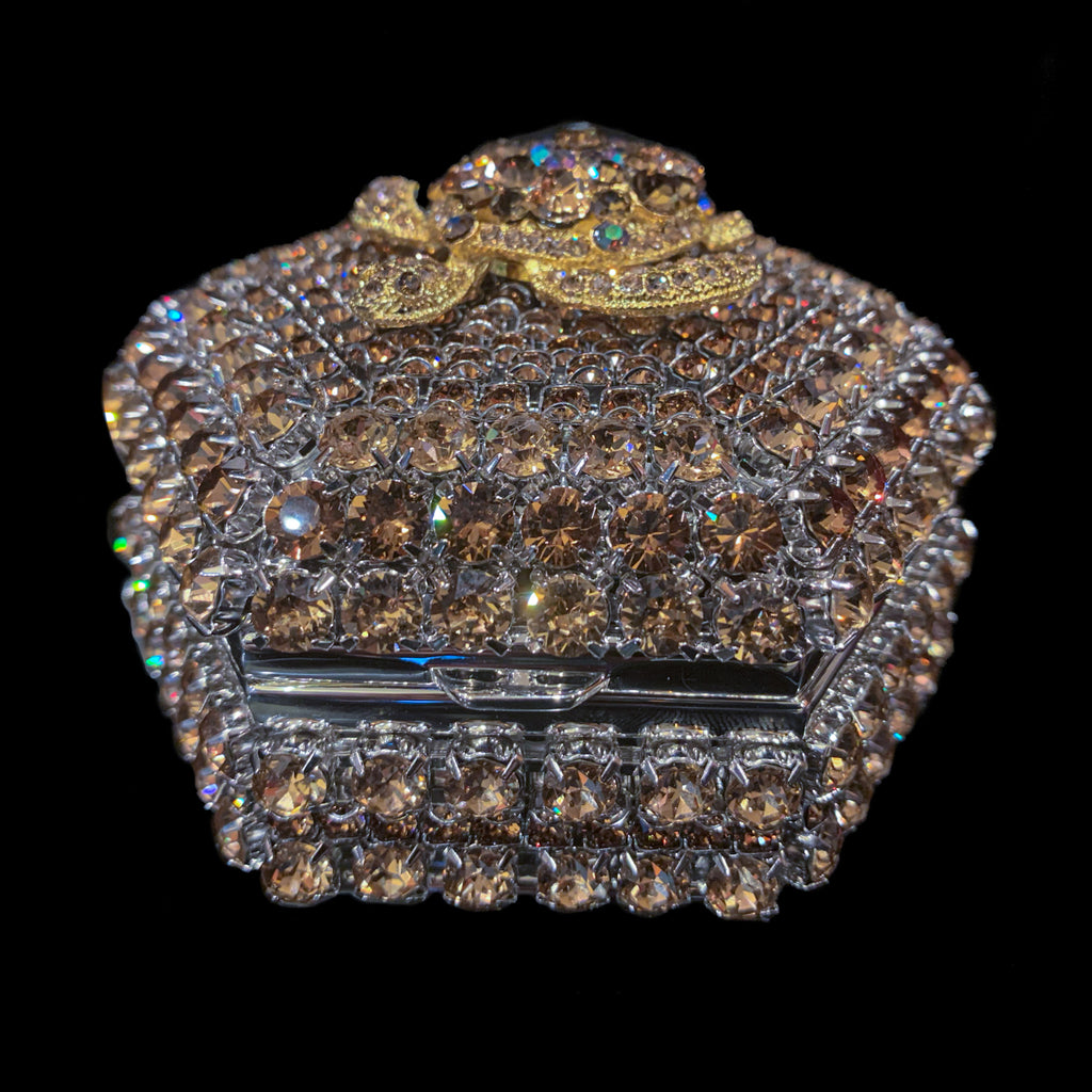 Topaz Sea Turtle Hexagon Box Featuring Premium Crystals