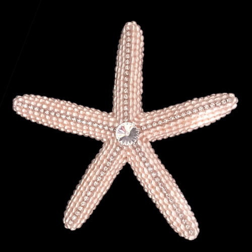 Natural Starfish with Freshwater Pearls and Premium Crystals