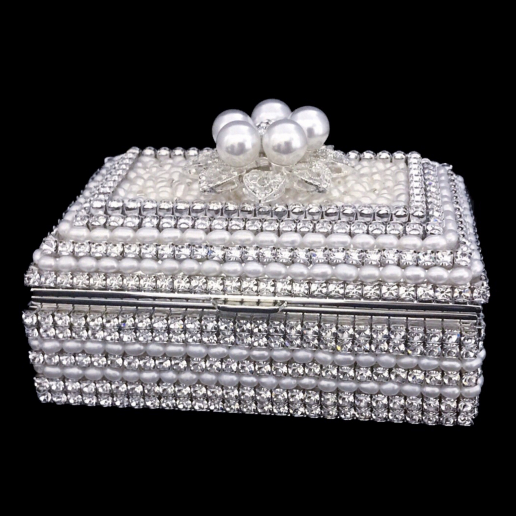 Pearl Keepsake Box Featuring Premium Crystal