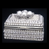 Four Pearl Ring Box Featuring Premium Crystal