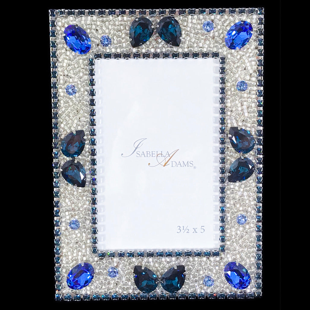 Montana Blue 4 x 6  Crystallized Picture Frame Featuring Premium Crystal