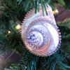 Pearlized Turbo Shell Christmas Ornament Featuring Premium  Crystal