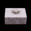 Mother of Pearl 5 Pearl Keepsake Box Featuring Premium Crystal