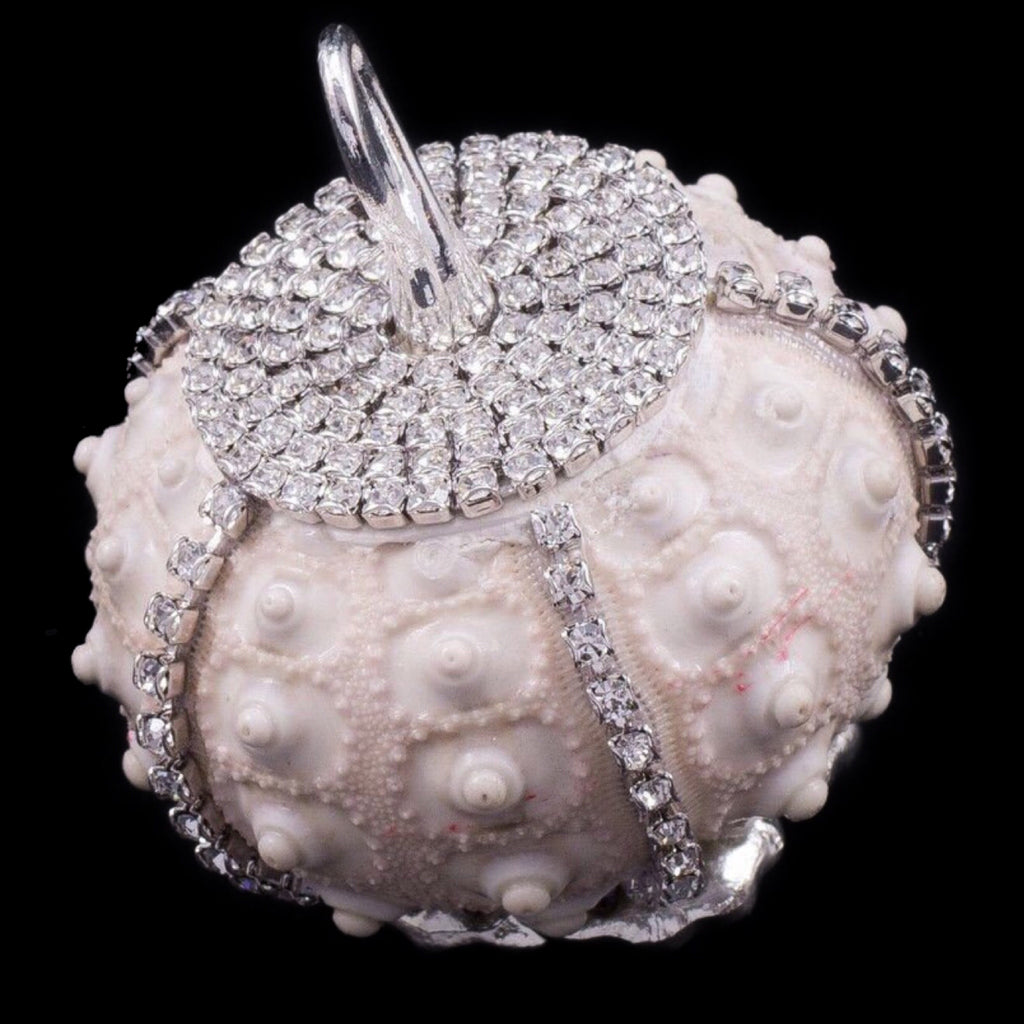 Knobby Sea Urchin Christmas Ornament with Premium  Crystals